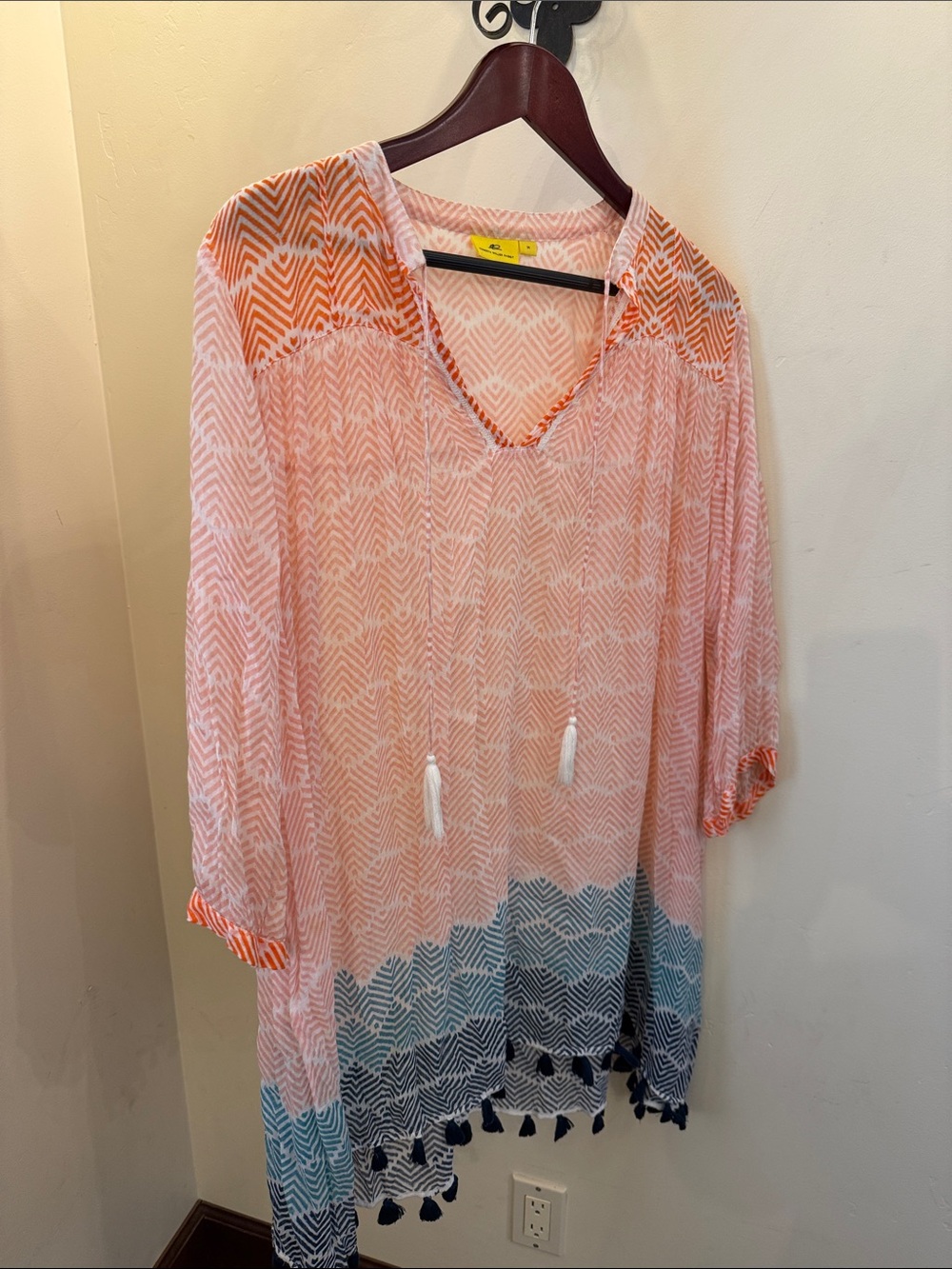 Roberta Roller Rabit Women’s Pink and Blue Ombre Swim Cover-Up Tunic